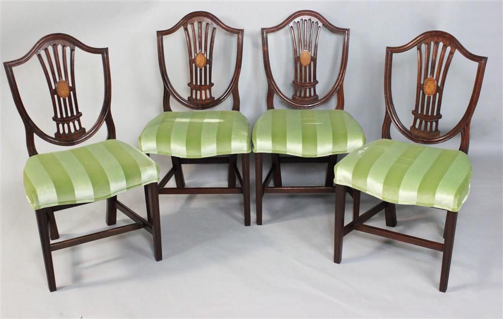 SET OF FOUR FEDERAL STYLE INLAID 147fc1