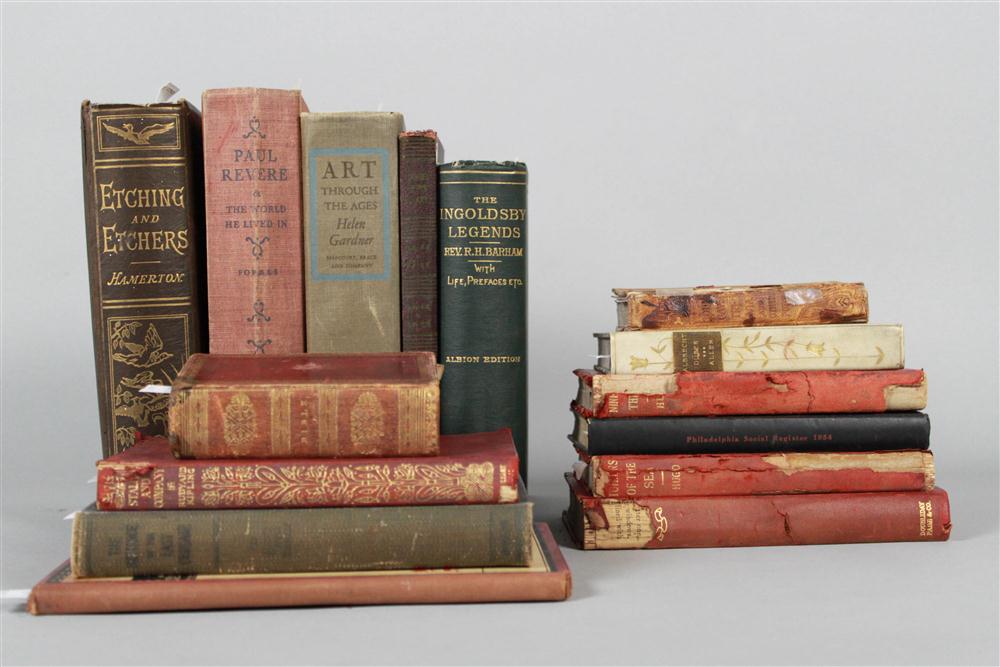 COLLECTION OF ANTIQUE BOOKS includes