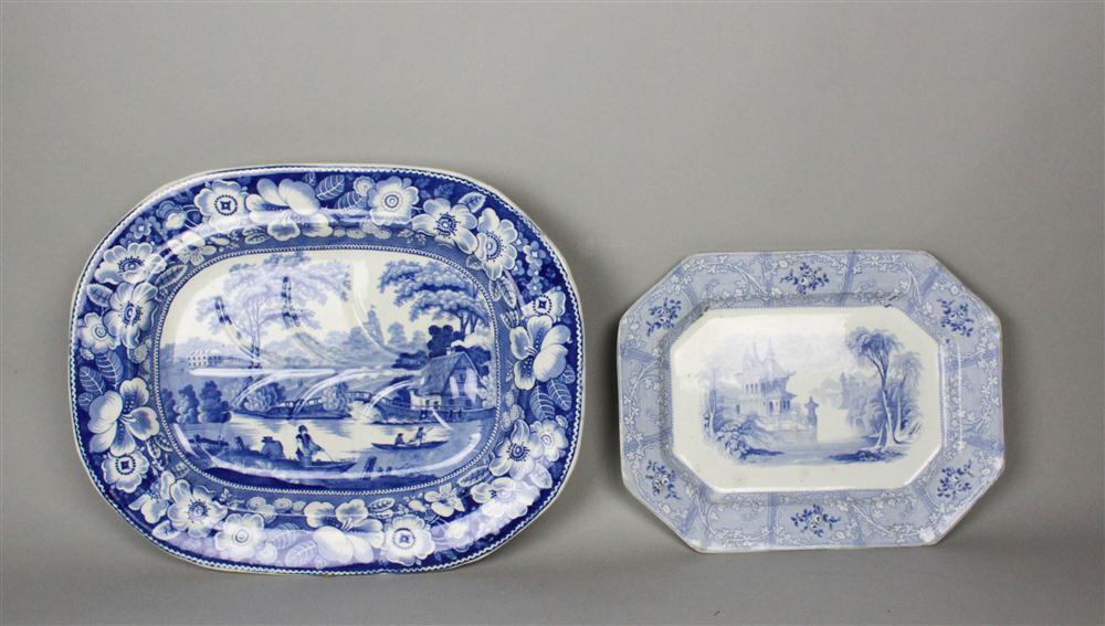 STAFFORDSHIRE BLUE AND WHITE WELL AND TREE 148028