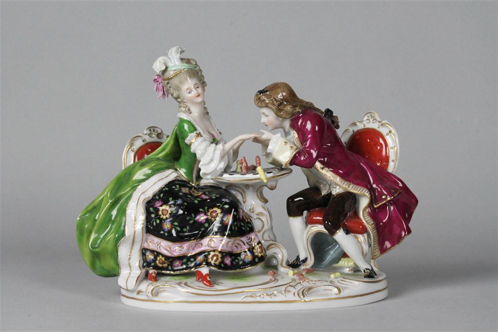 CONTINENTAL PORCELAIN FIGURE GROUP 14802e