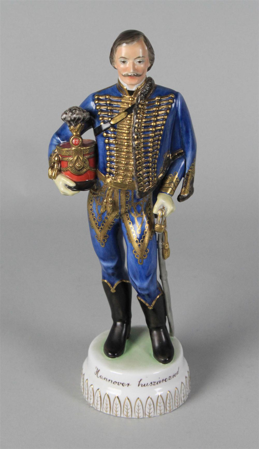 HEREND PORCELAIN HANNOVER HUSSAR 14802d