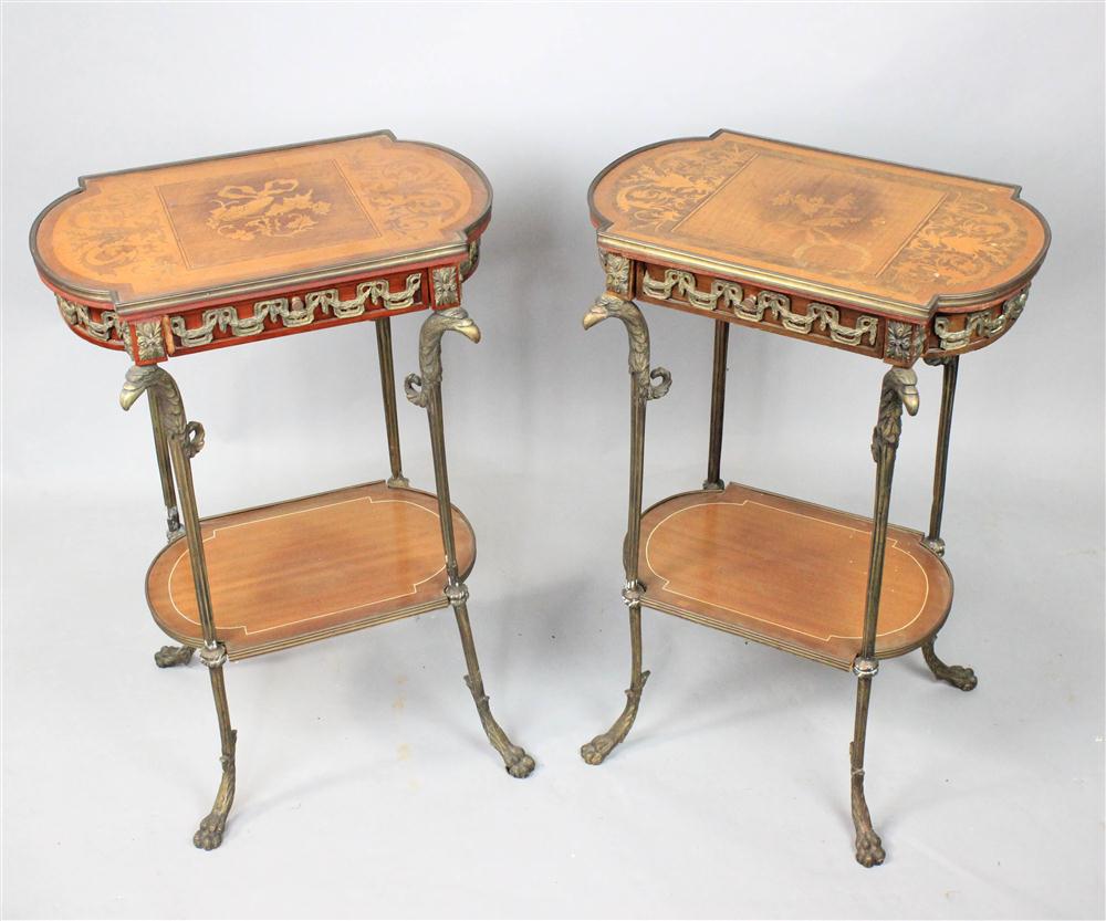 PAIR OF NEOCLASSICAL MAHOGANY AND