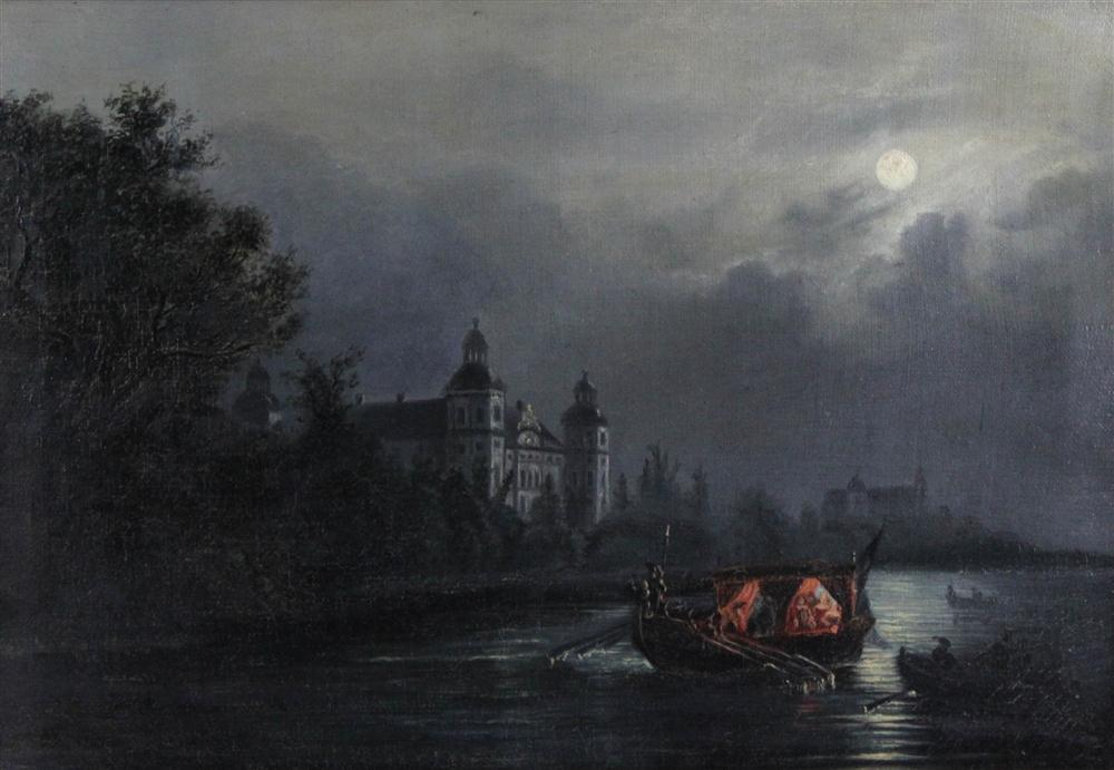 EUROPEAN SCHOOL (19TH CENTURY) BARGE