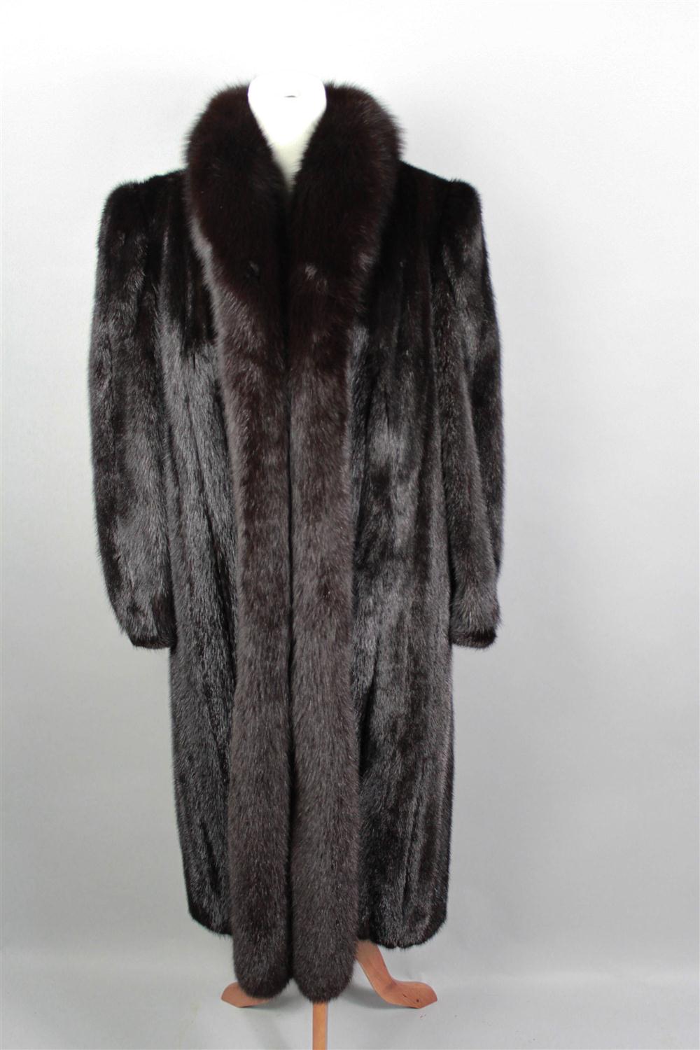 HECHT CO. FULL LENGTH DARK MINK