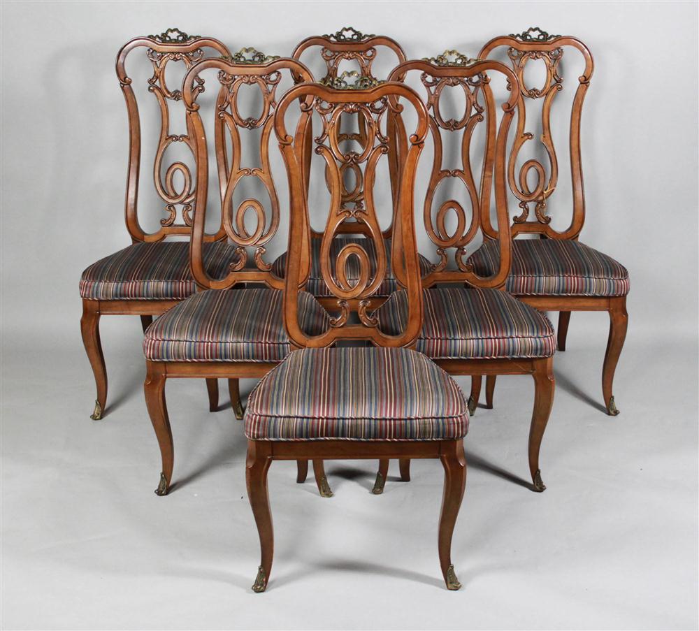 SET OF SIX FRENCH LOUIS XV STYLE