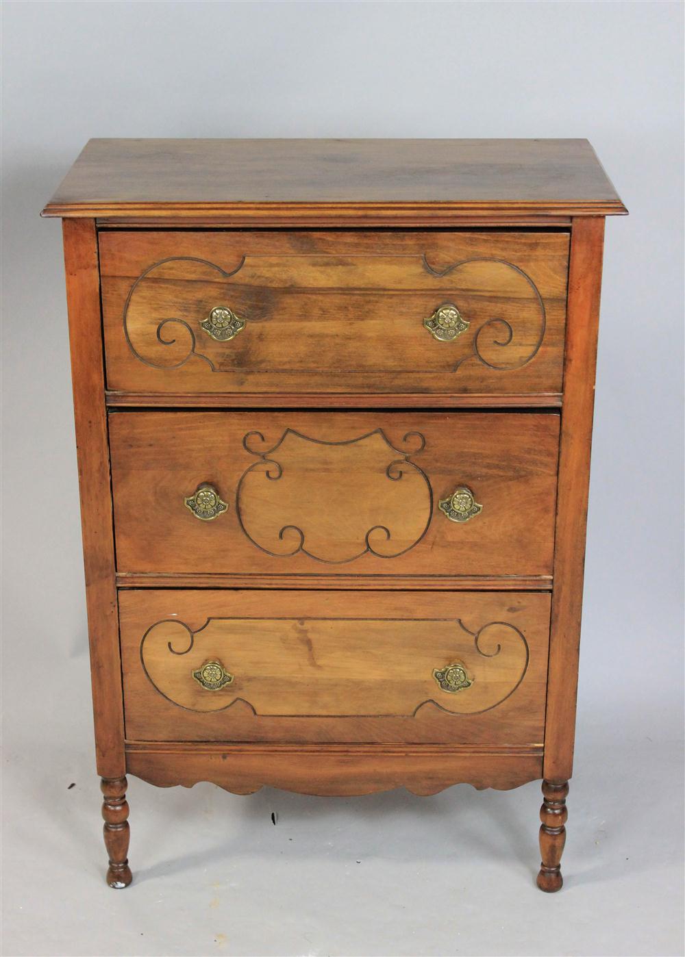 SHERATON STYLE INLAID CHEST OF 1480dd