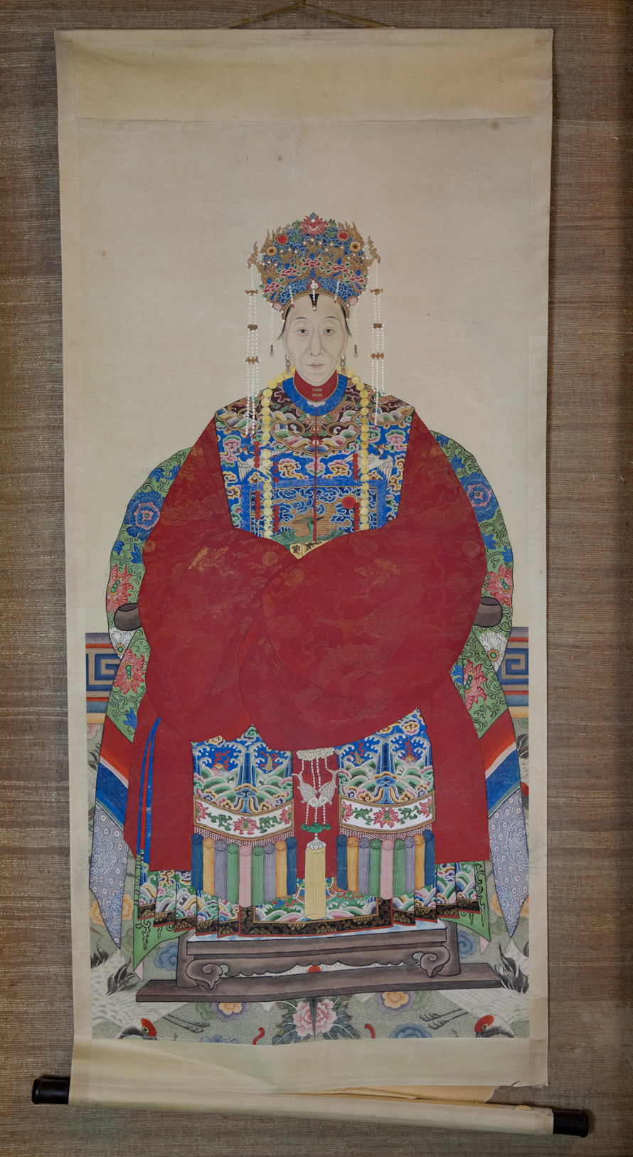 CHINESE ANCESTOR PORTRAIT LATE QING