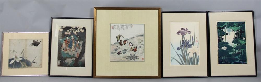 THREE JAPANESE BOTANICAL WOODBLOCK 1481d5