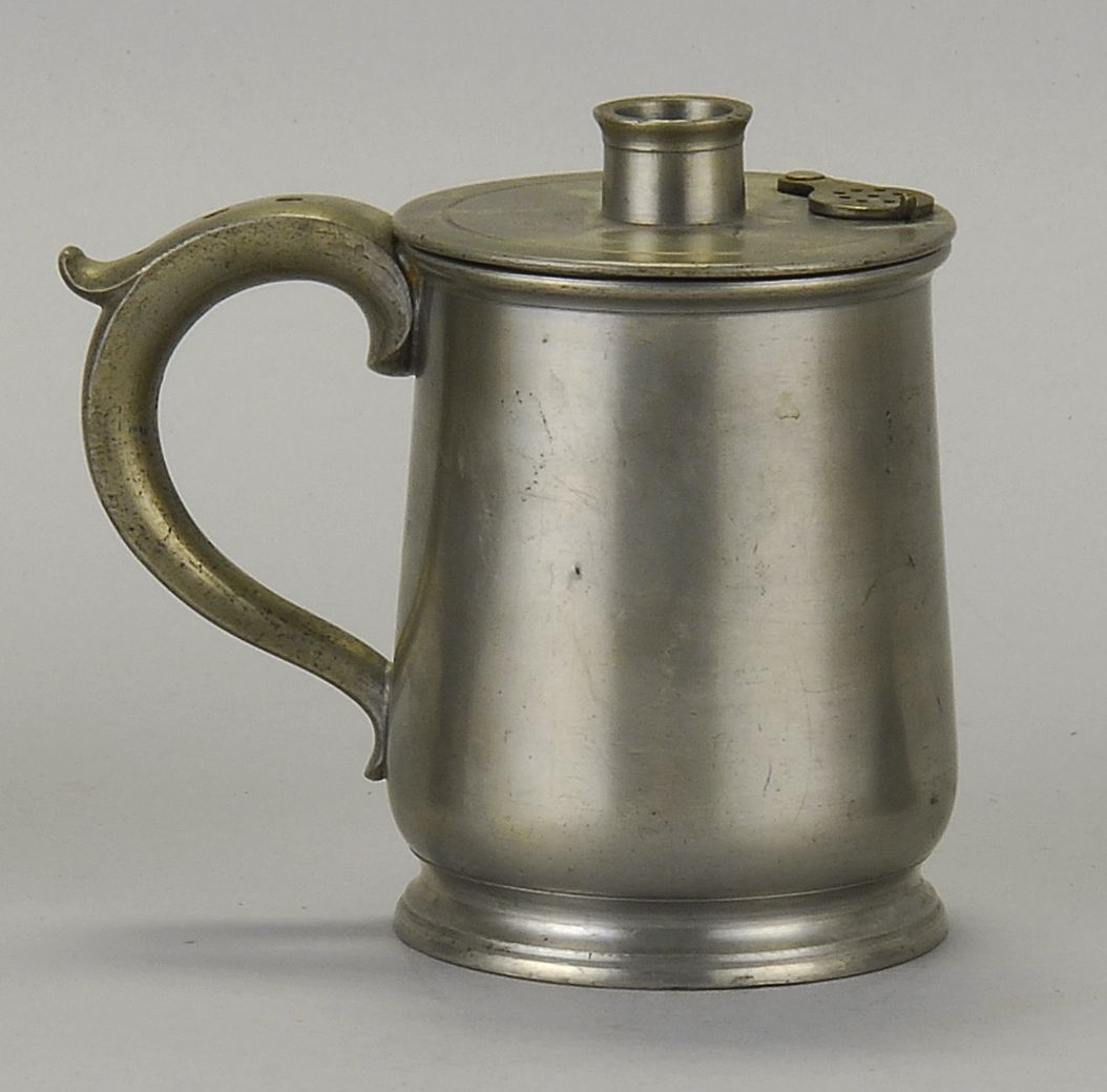 ANTIQUE AMERICAN PEWTER INFUSION