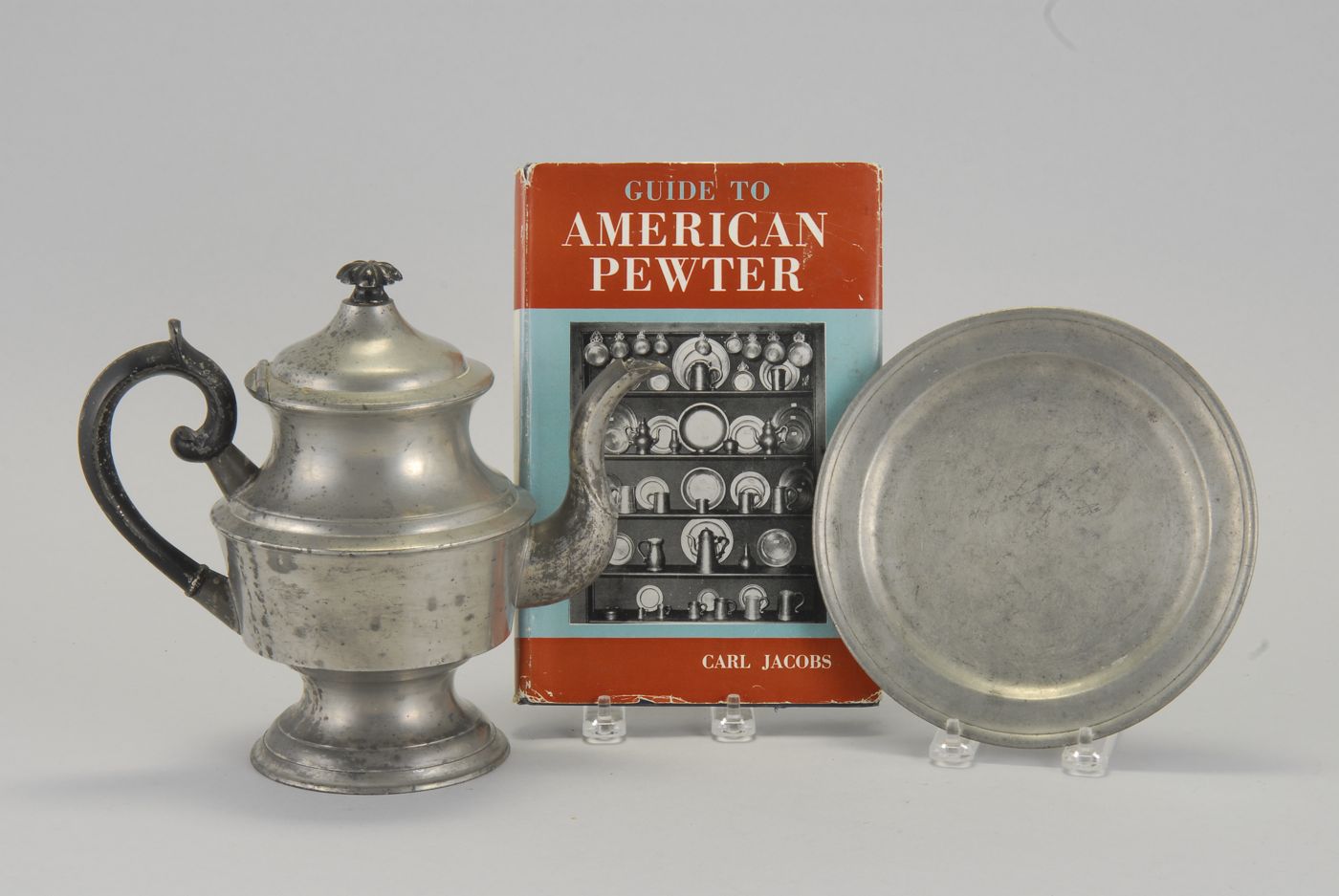 TWO PIECES OF AMERICAN PEWTER19th 14a920