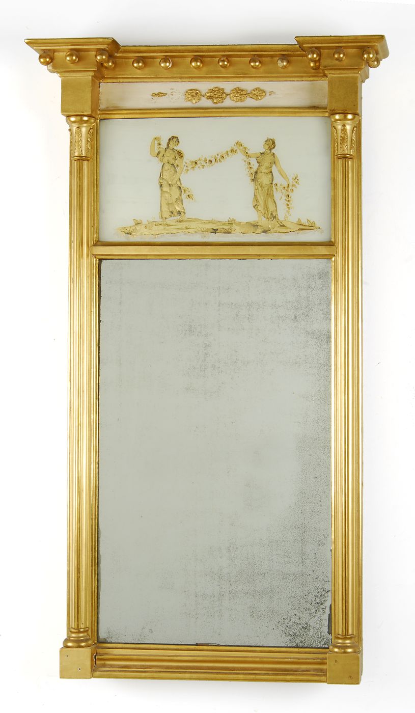 ANTIQUE AMERICAN FEDERAL GOLD-LEAF