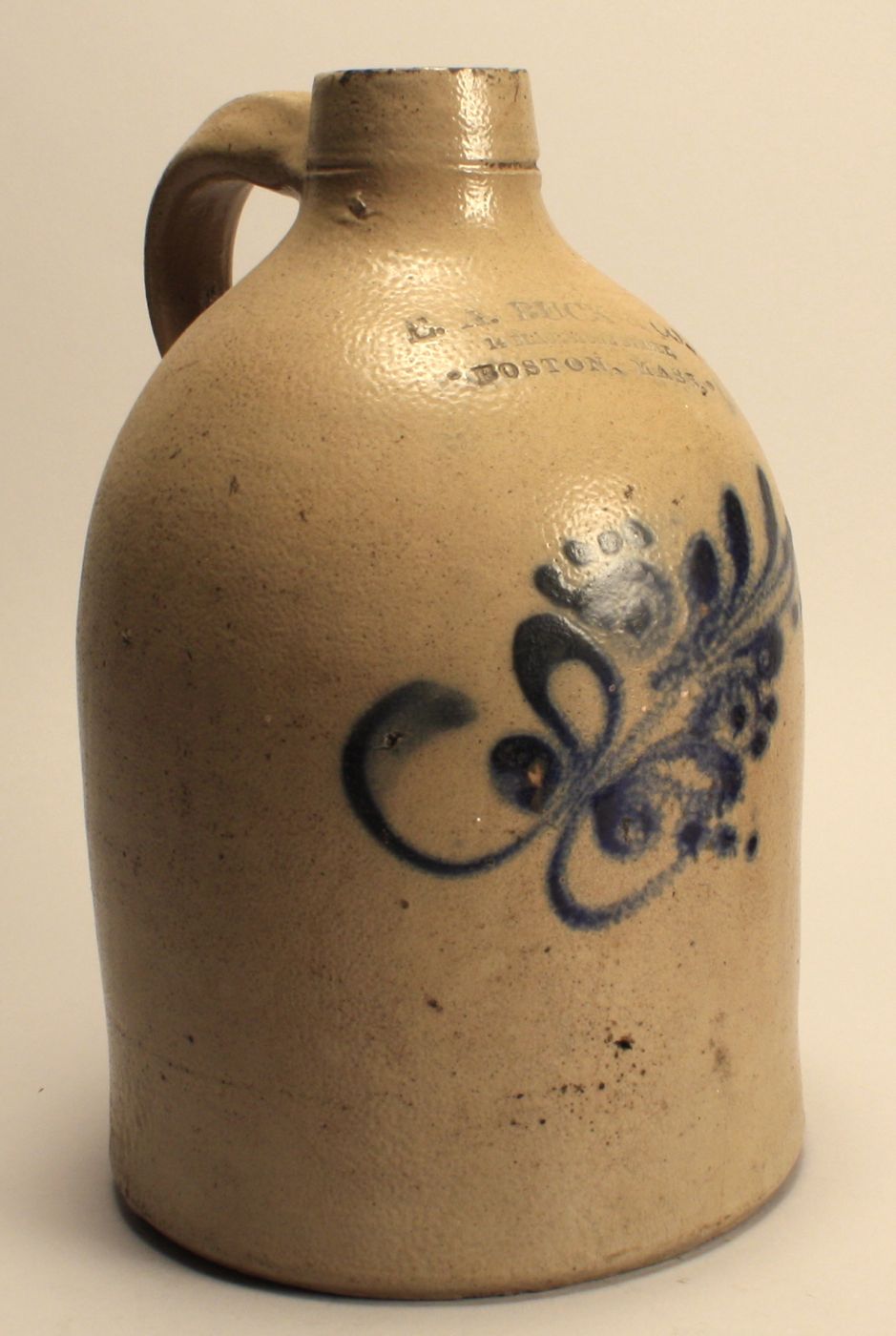 ONE-GALLON STONEWARE JUG19th CenturyBy