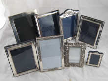 Silver photo frames. A plain frame
