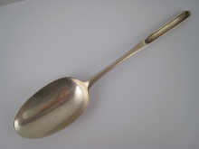 A George II silver marrow spoon