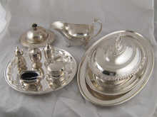 A quantity of silver plate including