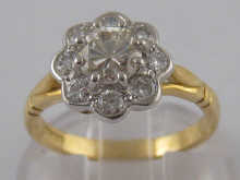 An 18 carat gold diamond ring the 14ab44