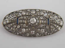 A fine Art Deco sapphire and diamond 14ab4e