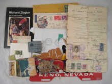 Assorted Judaica and ephemera including 14aba0