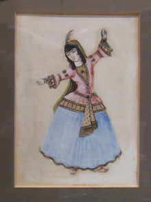 A pair of Indian miniatures of young