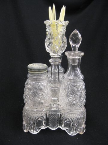Victorian Glass Castor Set with 14abf1