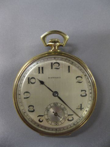 Howard Pocketwatch 14k gold open 14abfb