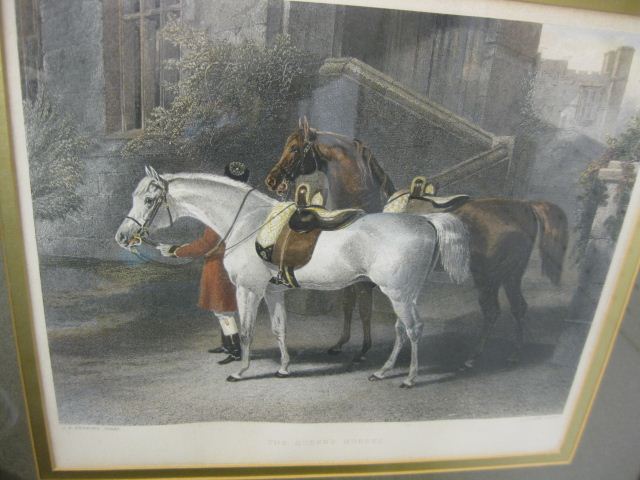 Engraving ''The Queen's Horses''after