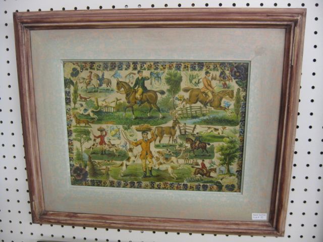 Victorian Equestrian Scrap Art  14ac11