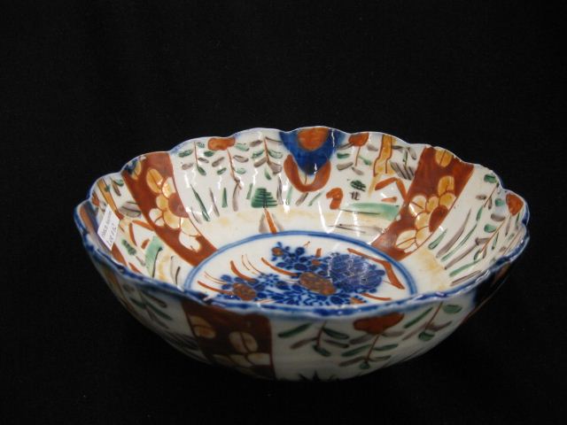 Japanese Imari Porcelain Bowl basket