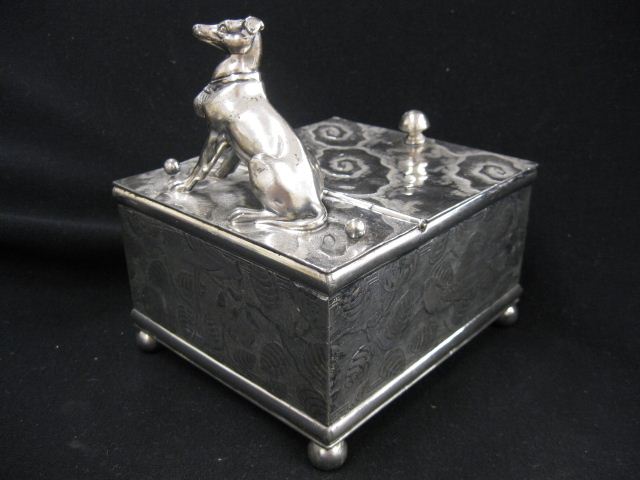 Victorian Silverplate Humidor with 14ac36