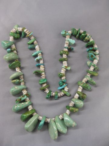 Indian Turquoise Shell Necklace 14ac3d