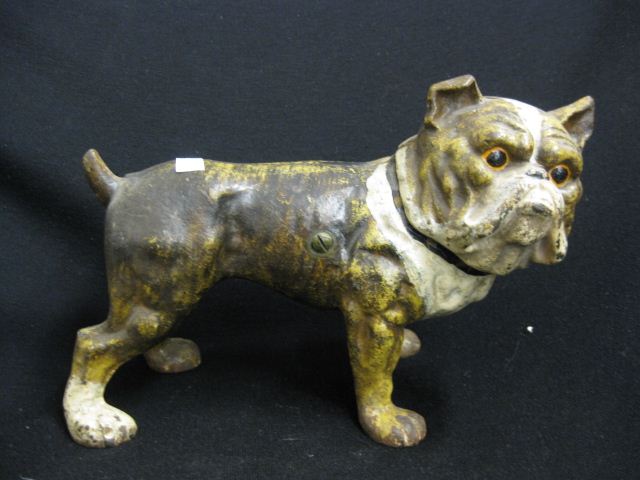 Cast Iron Figural Doorstop of a Bulldog