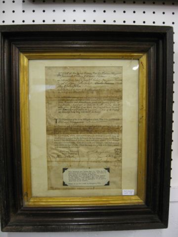 1768 Virginia Document under the