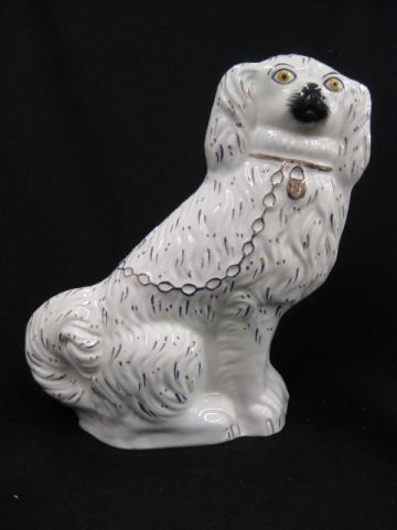 Staffordshire Dog Figurine copper luster