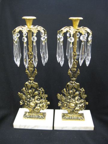 Pair of Victorian Girandoles brass 14ac9b