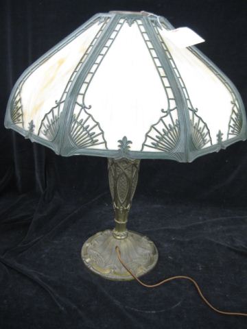 Salem Brothers Slag Glass Lamp 14ac95