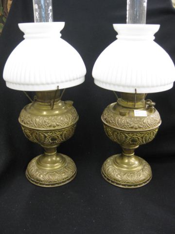 Pair of Victorian Kerosene Lamps 14acc2
