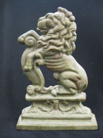 Cast Iron Figural Doorstop of a