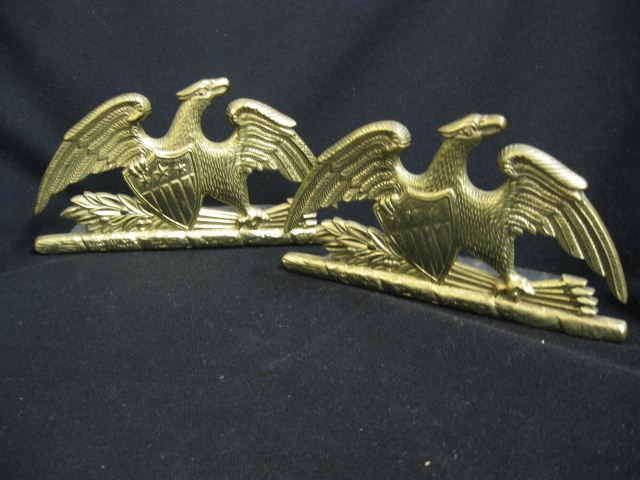 Pair of Brass Figural Eagle Bookends 14ace8