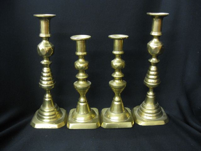 2 Pairs of Victorian Brass Push up 14ad2e