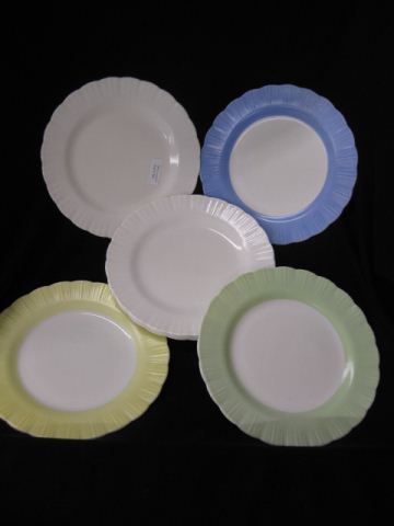 7 Luncheon Plates various colors 9.