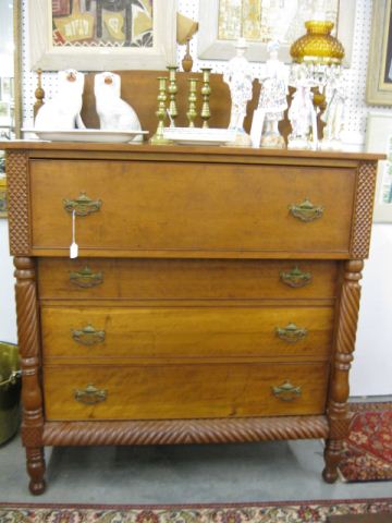 Southern Cherry Chest carved trim