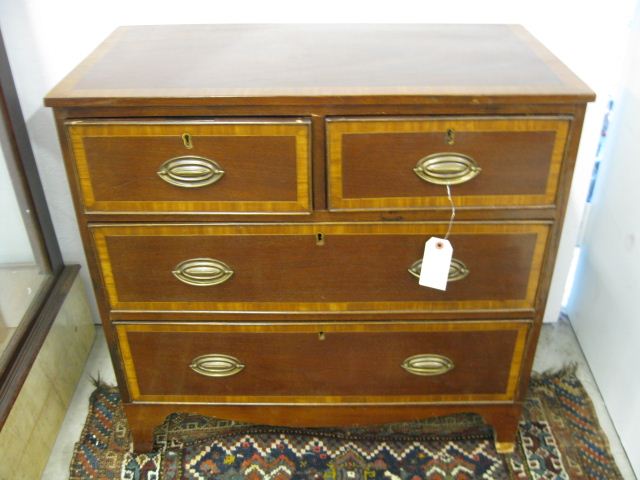 Mahogany Bachelors Chest two over two