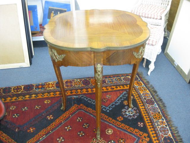 French Satinwood Ormolu Table 14ad44