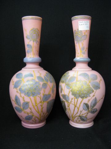 Pair of Victorian Pink Bristol