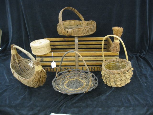 Wooden Carry Baskettogether with various