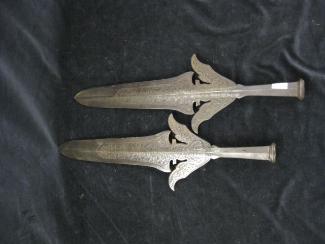 Pair of 19th Century Jousting Points