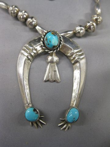 Indian Sterling & Turquoise Necklace