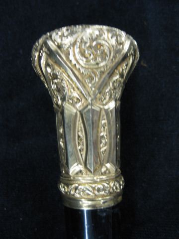 Victorian Gold Filled Handled Walking 14ade8