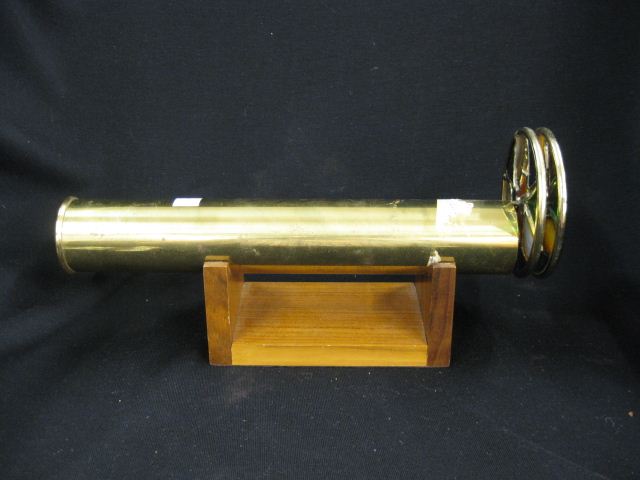 Brass Kaleidoscope with wooden stand