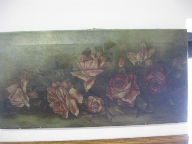 Victorian Oil still life with roses 14ae2b